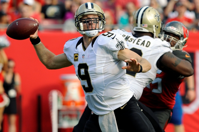 Drew Brees, quarterback de los Santos de Nueva Orleans 