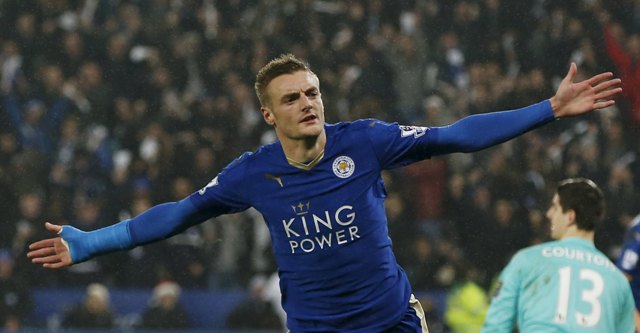 Jamie Vardy, delantero del Leicester City