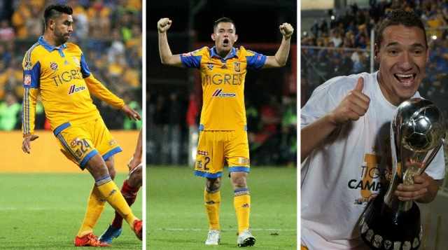 José Rivas, Israel Jiménez, Jesús Dueñas, loc canteranos del campeón Tigres