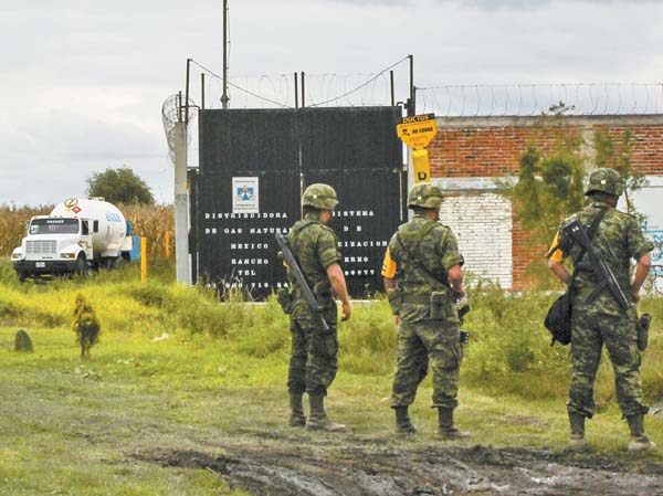 Operativo reciente contra las tomas clandestinas de combustible.