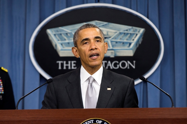 El presidente de Estados Unidos, Barack Obama, en una conferencia de prensa en el Pentágono.