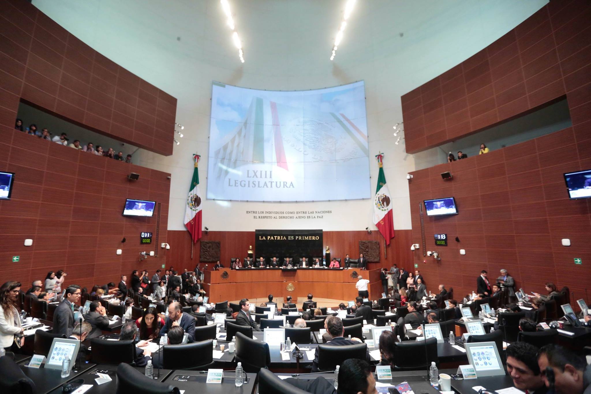 Sesión del Senado de la República. 
