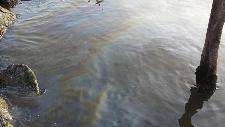 Derrame de crudo en el río Pánuco