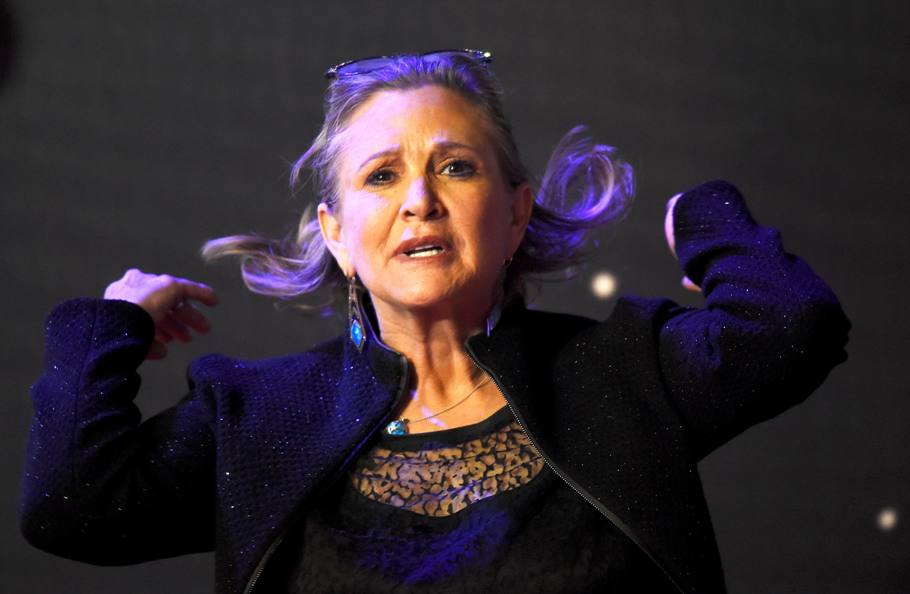 Carrie Fisher vuelve a la trama en su papel de la Princesa Leia. 