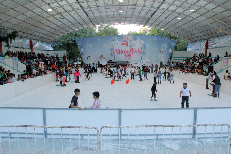 Pista de Hielo del Parque Victoria en Lerdo.