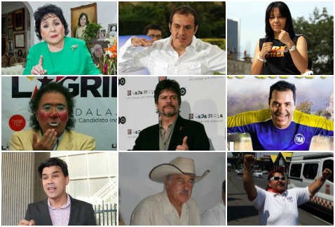 Figuras públicas que contendieron por un puesto político de elección popular en 2015.