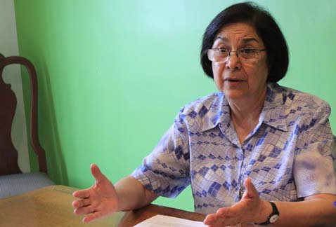 La hermana Consuelo Morales.