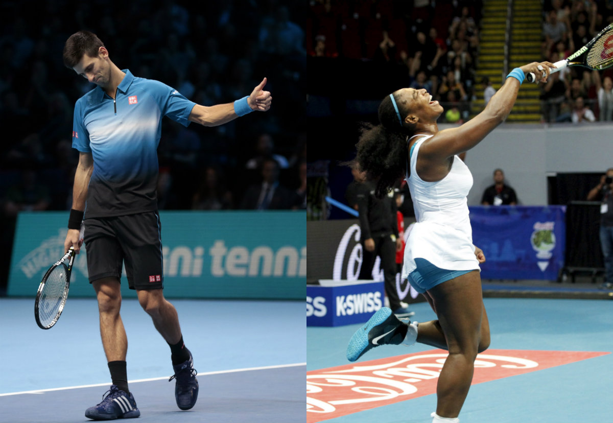 Novak Djokovic y Serena Williams 