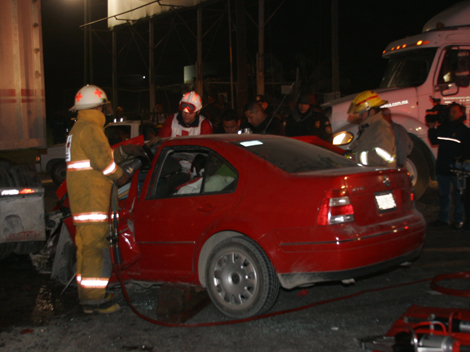 El accidente ocurrió en la Carretera a Colombia. 