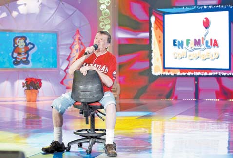 El actor realizó el programa como todos los domingos.