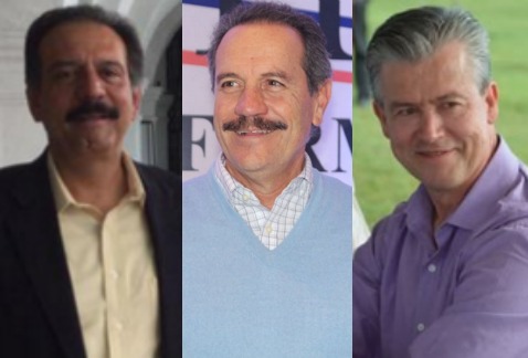 De izquierda a derecha: Elías Miguel Moreno, Juan Bueno Torio y Gerardo Buganza.