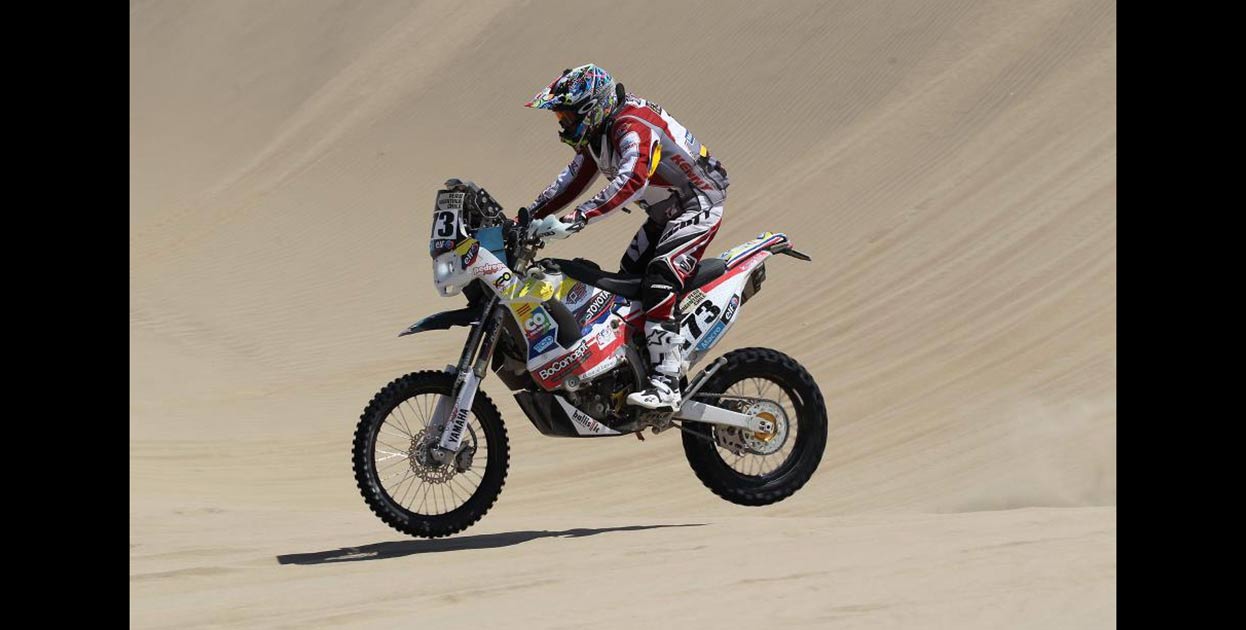 Esteban Sarmiento motociclista que disputará el Rally de Dakar 2016