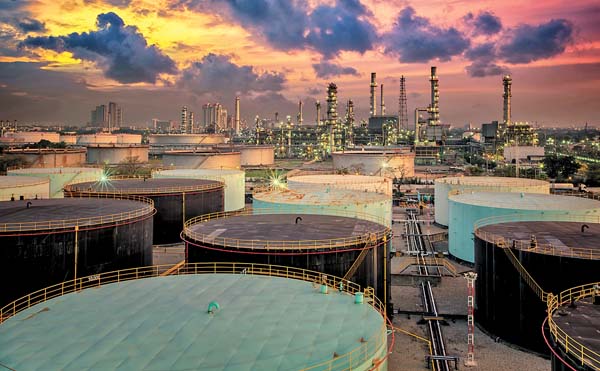 La infraestructura petrolera de Arabia Saudí. 