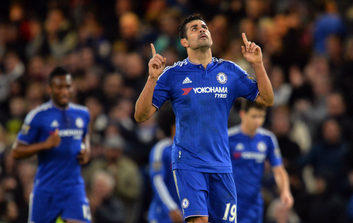Celebración de Diego Costa ante el Watford