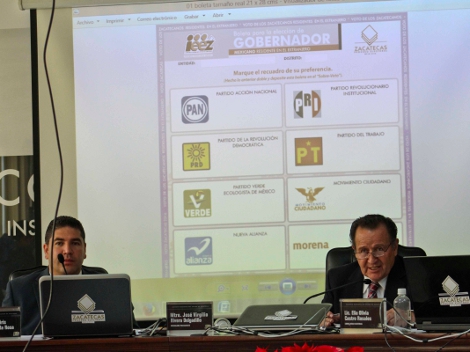 Presentan formato de boletas electorales para el voto de ciudadanos zacatecanos residentes en el extranjero.