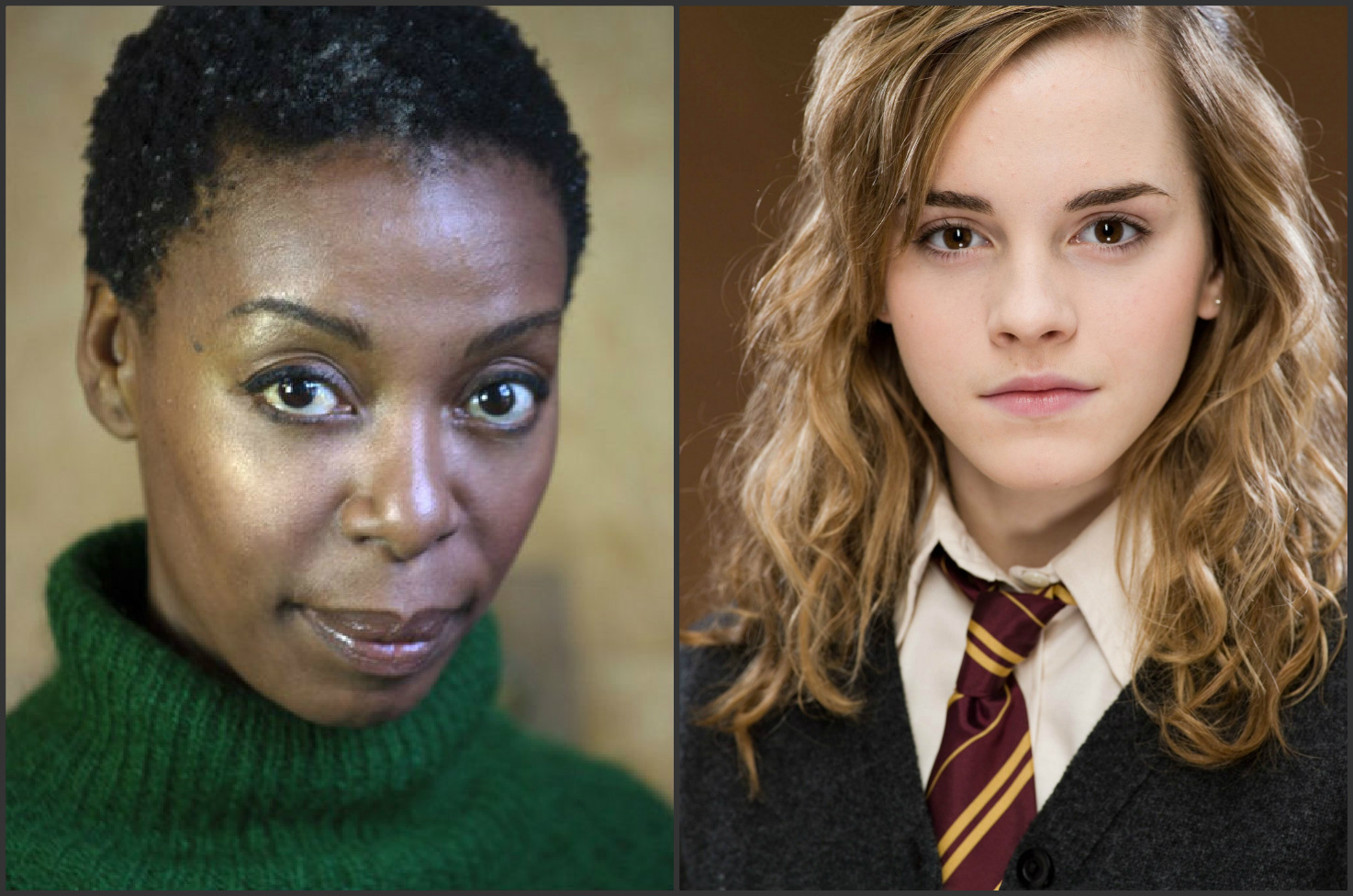 Noma Dumezweni y Emma Watson. 