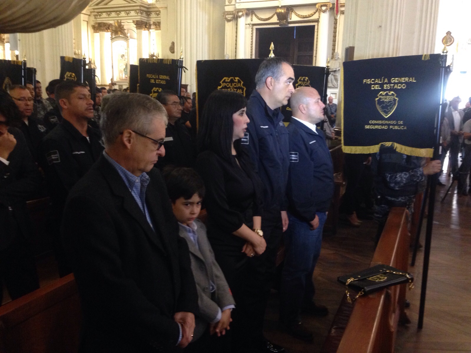 Durante la homilía, el sacerdote agradeció a los policías presentes, la labor que día a día desempeñan 
