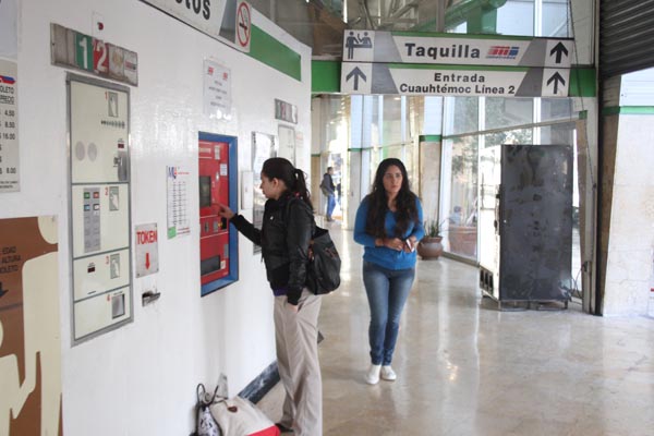 En la estación Cuauhtémoc el pasaje no fue gratis.