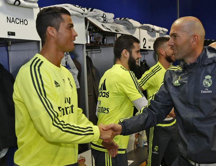 Primer entrenamiento de Zidane 