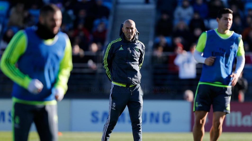 Primer entrenamiento de Zidane 