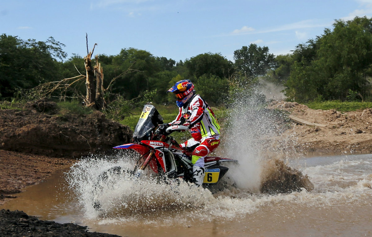 Joan Barreda de Honda en el Rally Dakar 