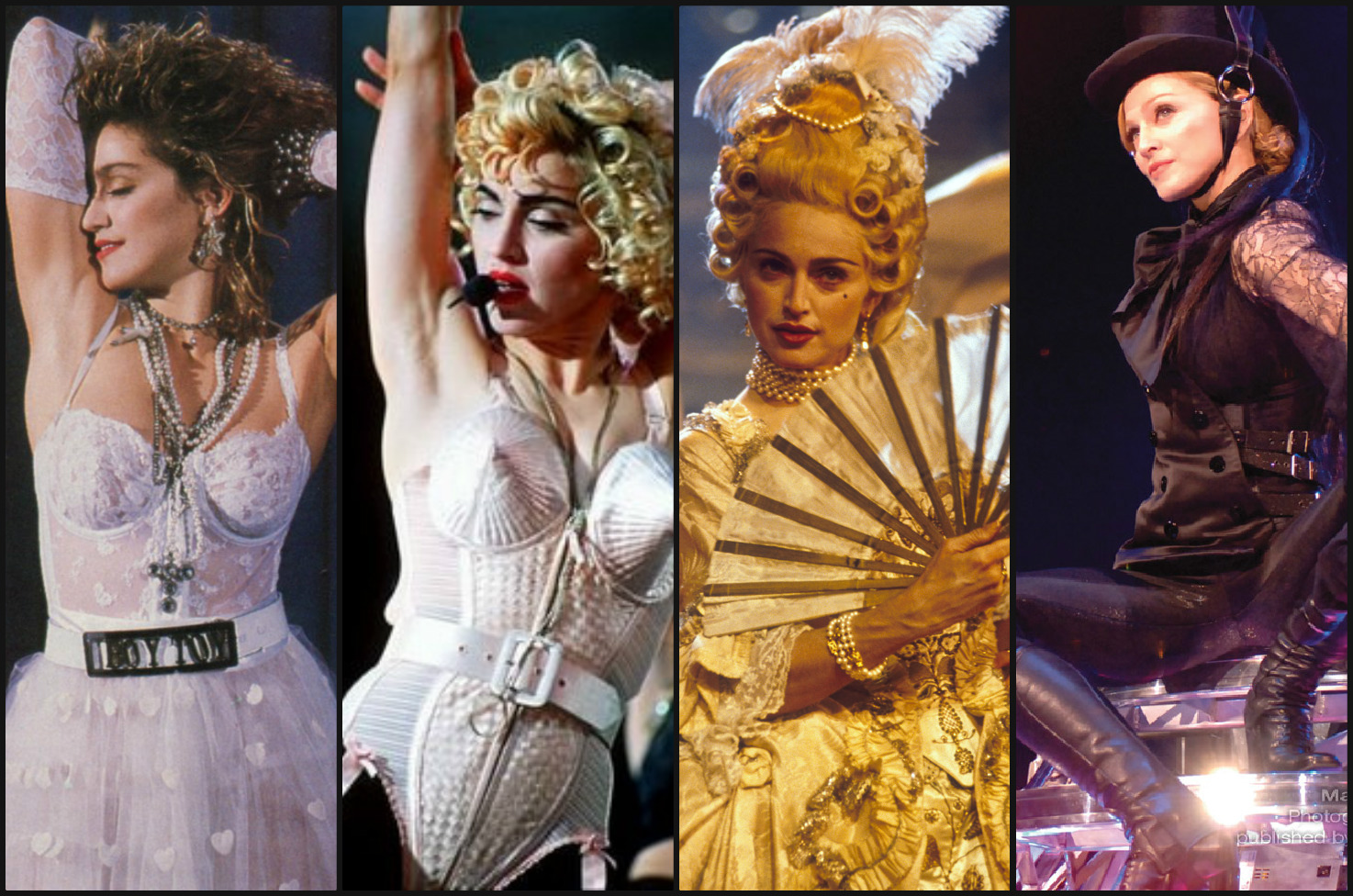 Madonna impone su estilo sobre el escenario. 