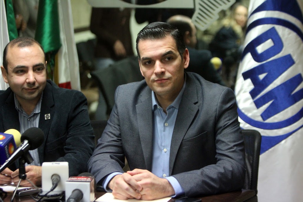 Mauro Guerra Villarreal, dirigente albiazul en el estado. 