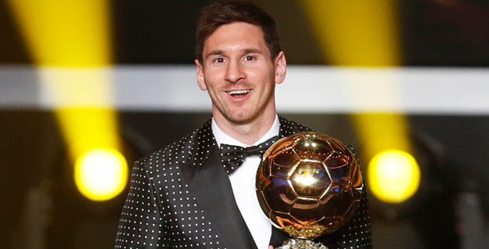 Messi en su último Balón de Oro