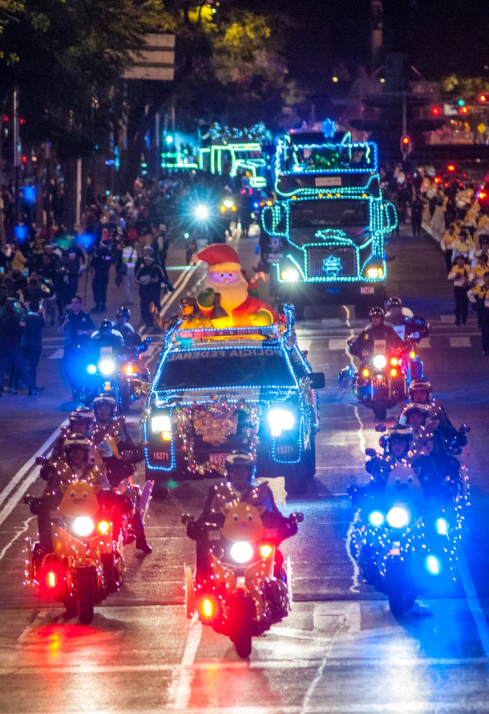 Es la primera vez que se realiza el desfile “La estrella de la Policía Federal” en la Ciudad de México.