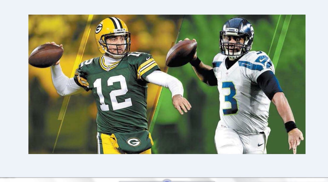 Aaron Rodgers y Russell Wilson