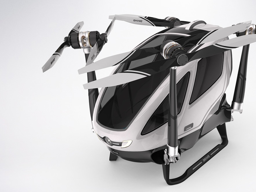 El dron Ehang es capaz de transportar a una persona. 
