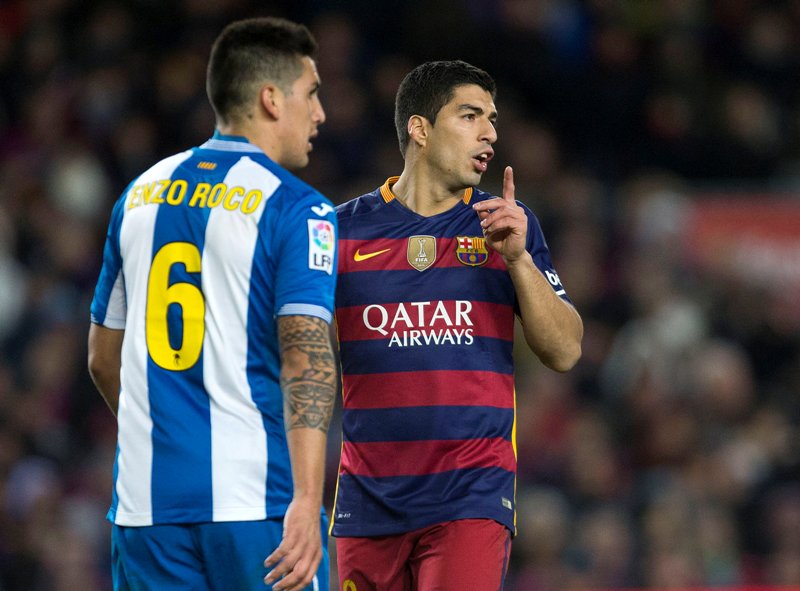 Luis Suárez durante el partido de octavos de final de la Copa del Rey 