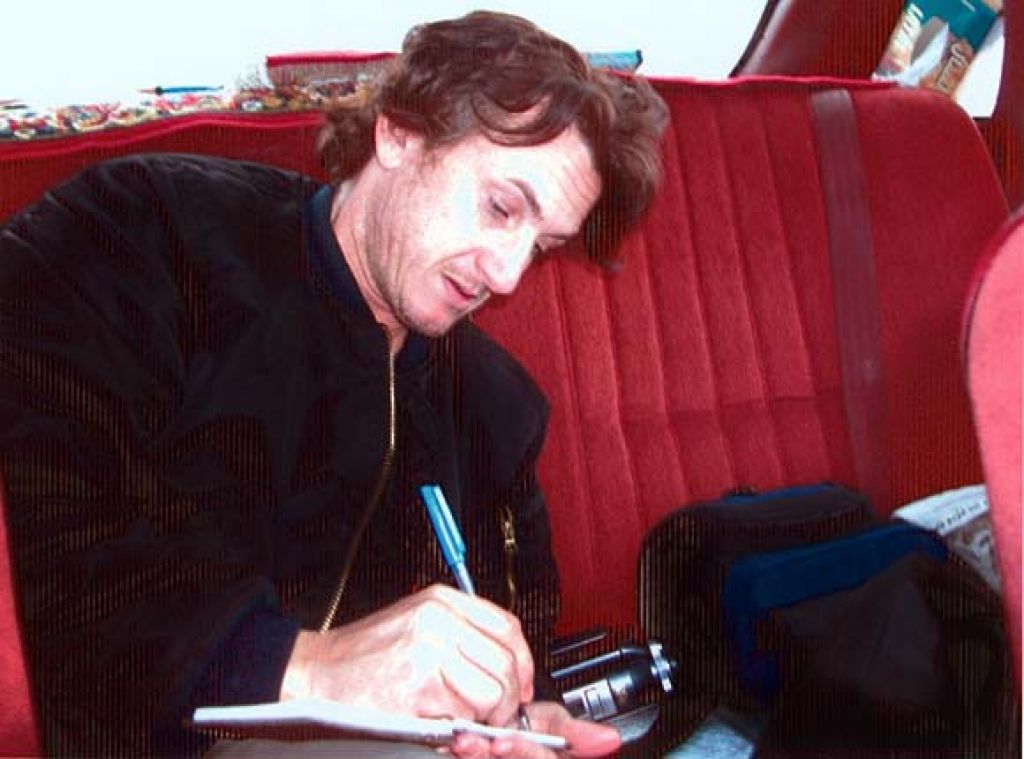Sean Penn en Bagdad en 2002 
