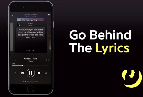 Behind the Lyrics te da datos curiosos de la canción que estés escuchando en Spotify. 