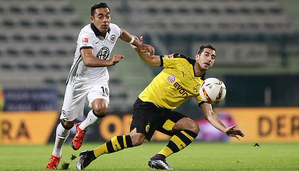 Marco Fabián no pudo anotar frente al Dortmund