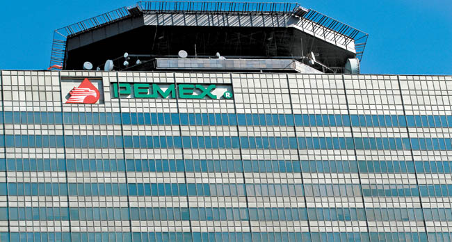 El edificio administrativo de la petrolera mexicana. 