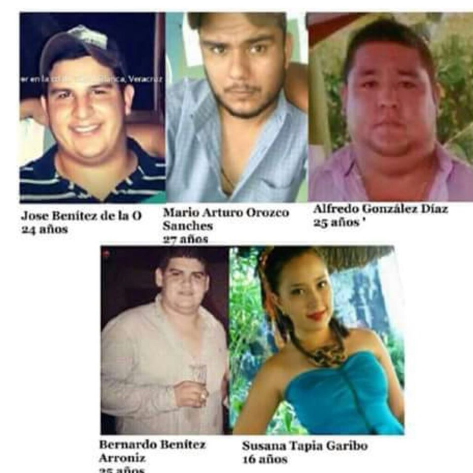 Los cinco desaparecieron desde el lunes pasado.
