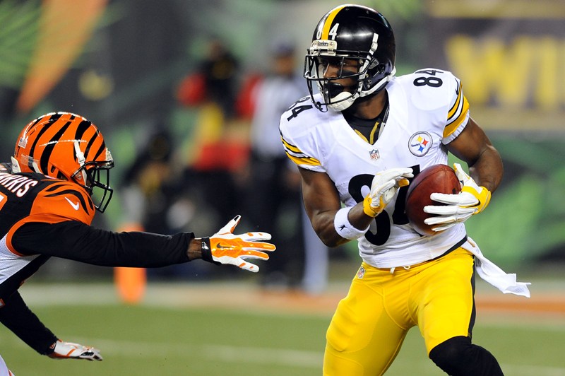 Antonio Brown, jugador de los Acereros de Pittsburgh