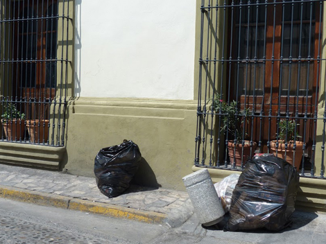 Algunos bolardos se encuentran fuera de su lugar.
