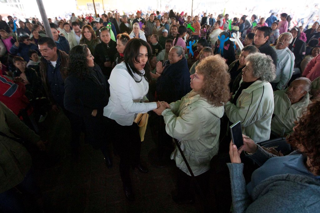 La jefa delegacional rindió un informe de trabajo a cien días de haber tomado protesta al cargo. 