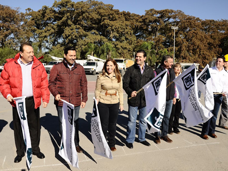 El alcalde Francisco Cienfuegos y parte de su equipo. 