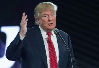 Donald Trump, durante su discurso en la Universidad Liberty, en Lynchburg, Virginia