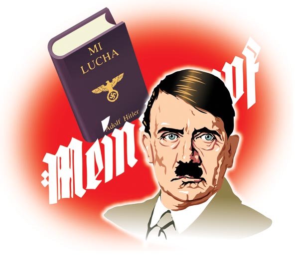 Mi lucha, el libro que la piratería hace circular.