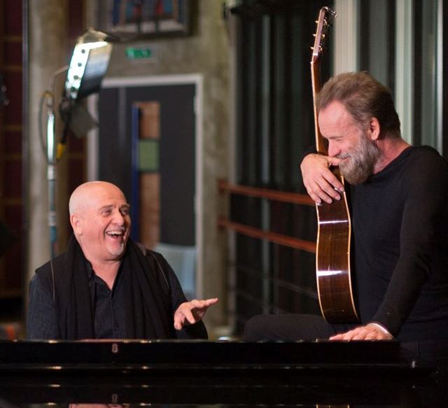 Peter Gabriel  y Sting. 