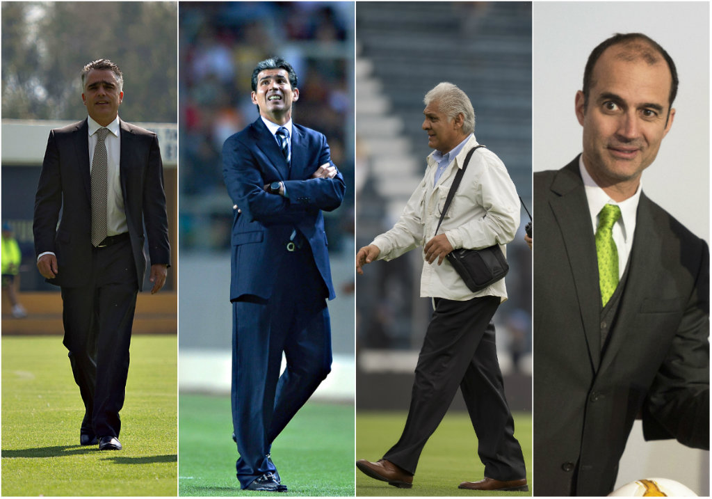 De izquierda a derecha: José Romano, Eduardo de la Torre, Mario Trejo y Guillermo Cantú