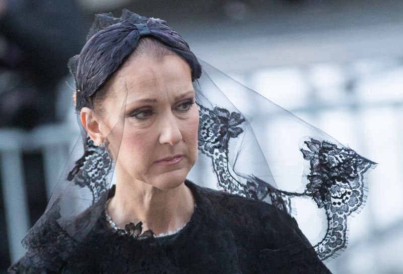 Céline Dion dio el último adiós a su esposo en la Basílica de Notre-Dame. 