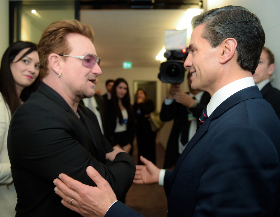 Enrique Peña Nieto y Bono.