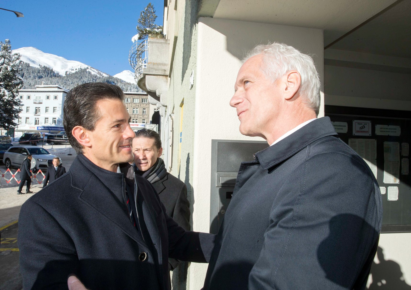 El Presidente durante su encuentro con el excelentísimo Sr. Johann Niklaus Schneider-Ammann.