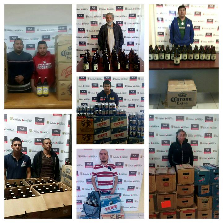 Detenidos por venta clandestina de cerveza en Coahuila.
