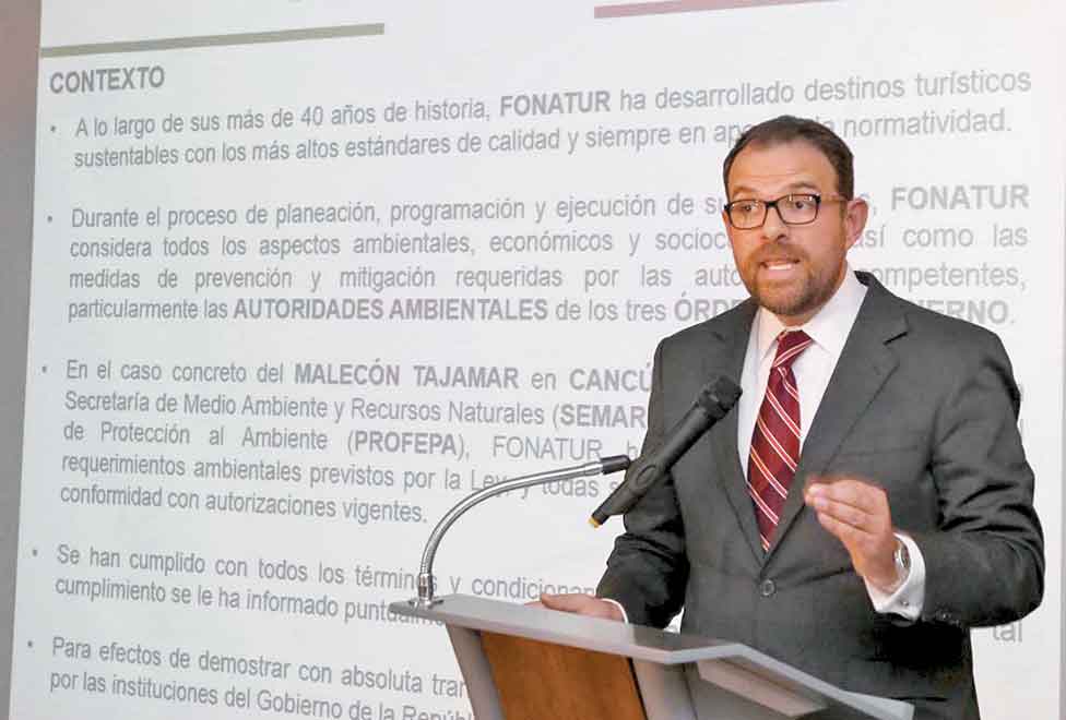 Manuel Mercado, director jurídico del Fonatur, dijo que la zona está abierta para que sea inspeccionada.